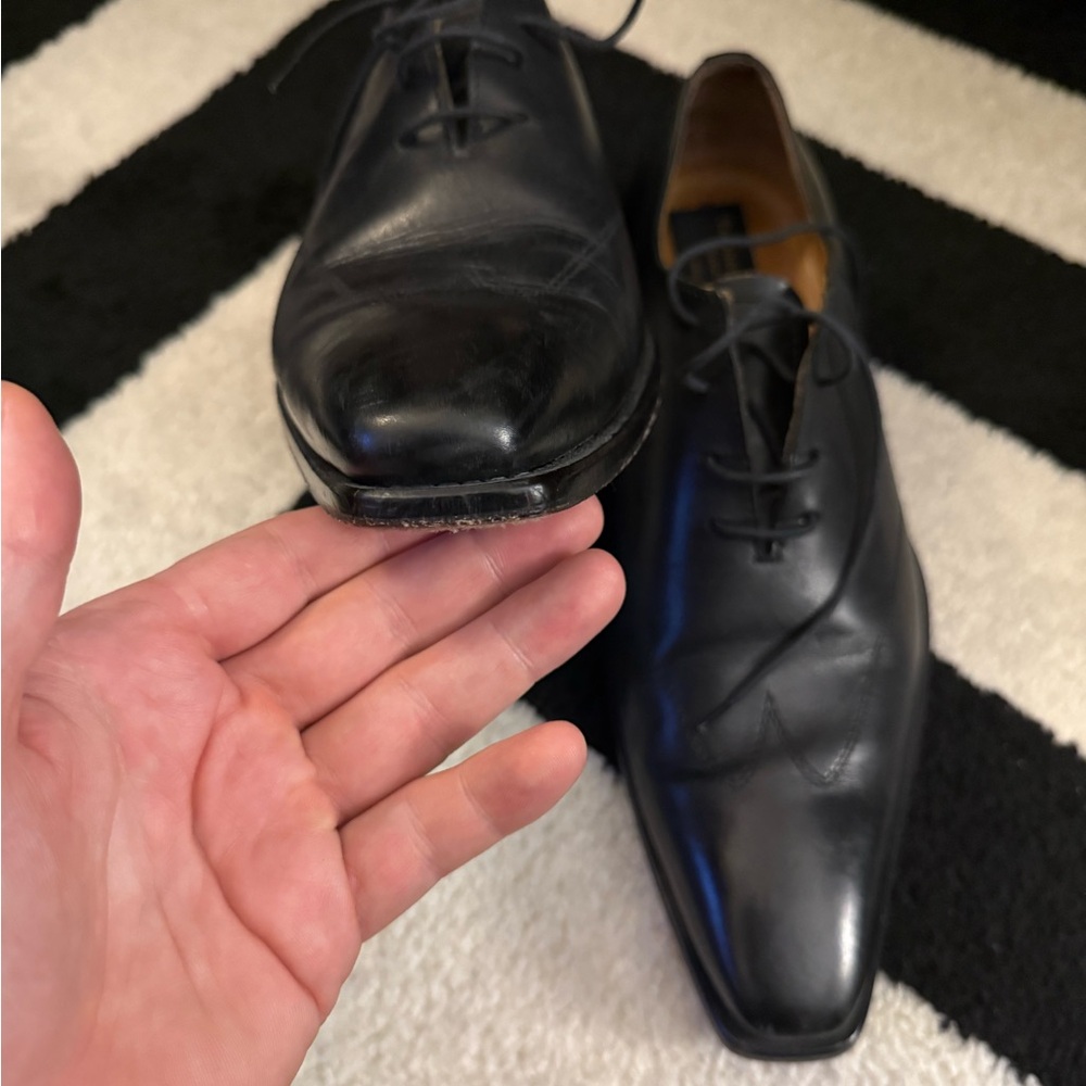 To Boot New York Men’s Black Leather Shoes - Size 10 - Picture 3 of 9